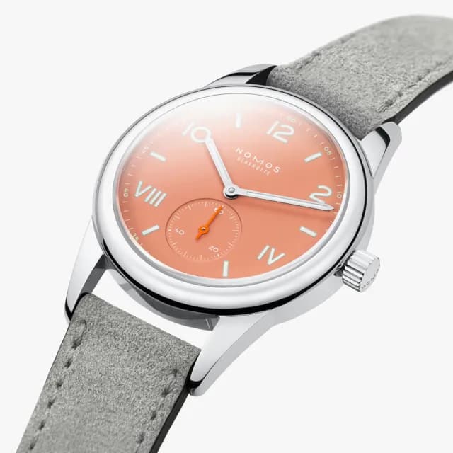 【NOMOS】Club系列 手動上鍊 小秒針 時尚機械腕錶 畢業禮物 送禮 推薦 36mm(714.GB)