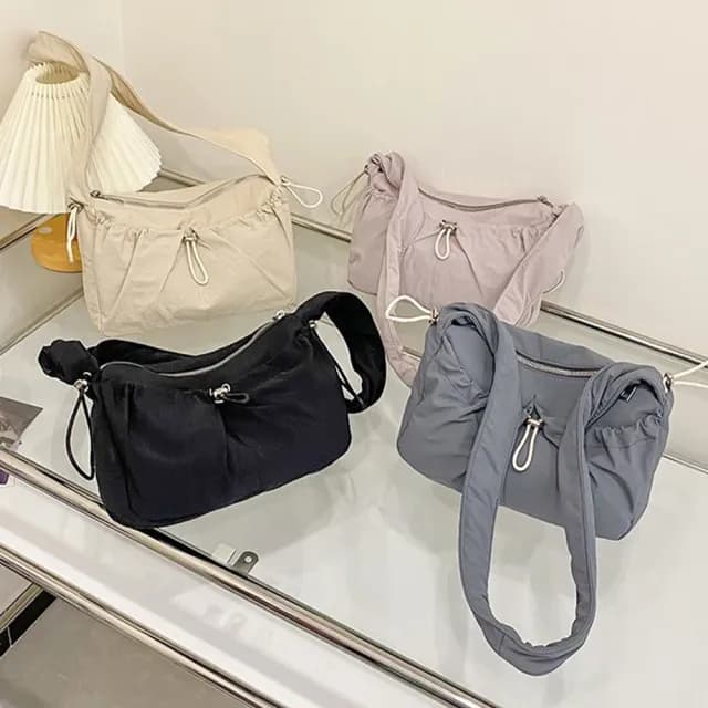 【KT DADA】情人節禮物 尼龍包 韓國包 單肩包 女尼龍通勤包 禮物 hobo包 腋下包 肩背包 尼龍雲朵包 可愛包