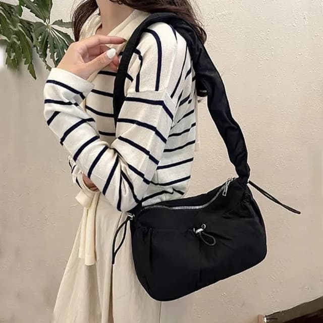 【KT DADA】情人節禮物 尼龍包 韓國包 單肩包 女尼龍通勤包 禮物 hobo包 腋下包 肩背包 尼龍雲朵包 可愛包