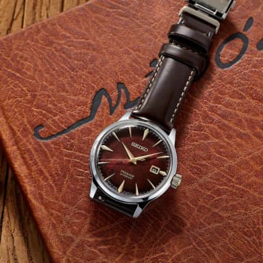 【SEIKO 精工】Presage 石榴蜂蜜 台灣70週年調酒機械錶-40.5mm 母親節 送禮 禮物(SRPL21J1/4R35-01T0R)