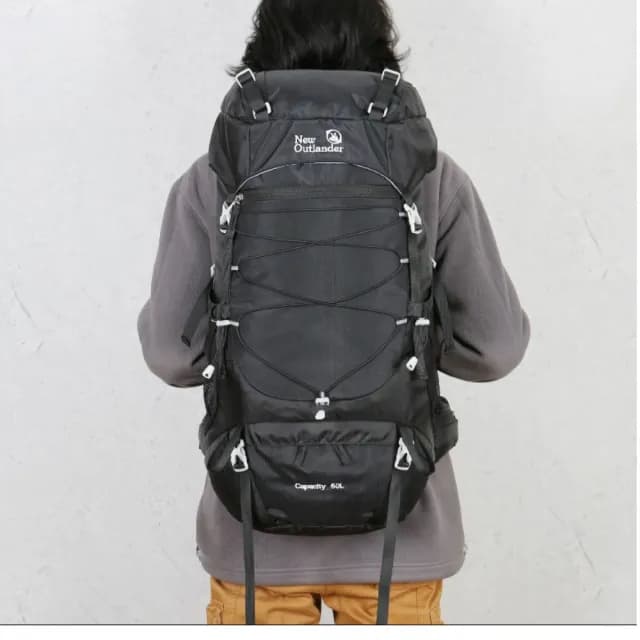 【May Shop】情人節禮物 店長推薦50L大容量尼龍旅行露營健行背包