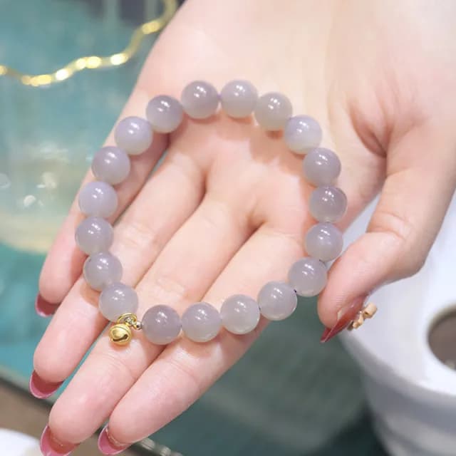 【LEESA】雙11 煙紫手珠\和田玉手串\玉手鍊\玉珠手串\手串\手鍊\佛珠\吊墜手串\開運手鍊\手飾\k