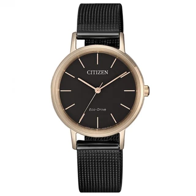 【CITIZEN 星辰】LADYS系列 米蘭帶 光動能時尚腕錶 七夕 情人節 送禮 推薦(EM0577-87E)