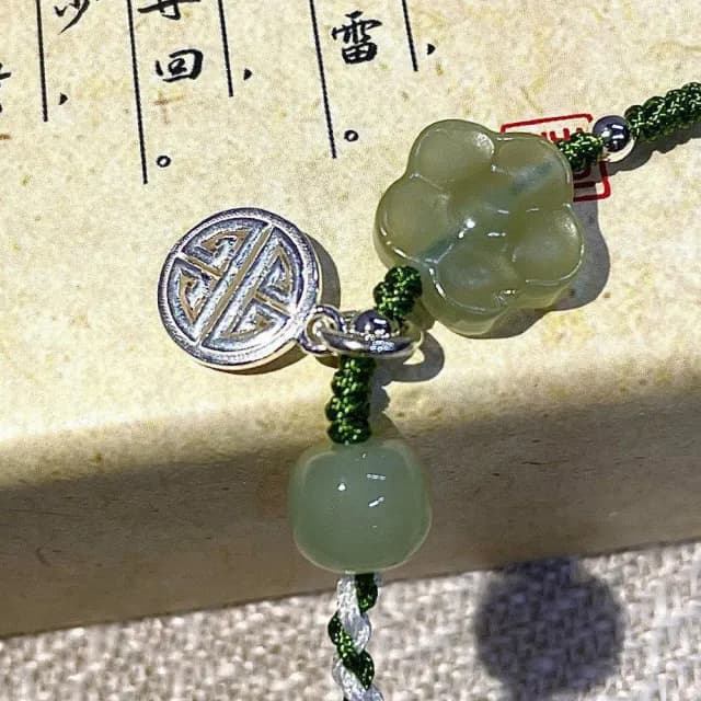 【LEESA】情人節禮物 和田玉編織繩鏈\閨蜜手鍊\氣質手鍊\編織手繩\招財手鍊\防小人\和田玉手鏈\玉手鍊\手鍊