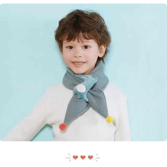 【橘魔法】呆萌公仔娃娃保暖圍脖(圍巾 圍脖 配件 寒流 新年 兒童 小童 女童 男童 童裝 交換禮物)