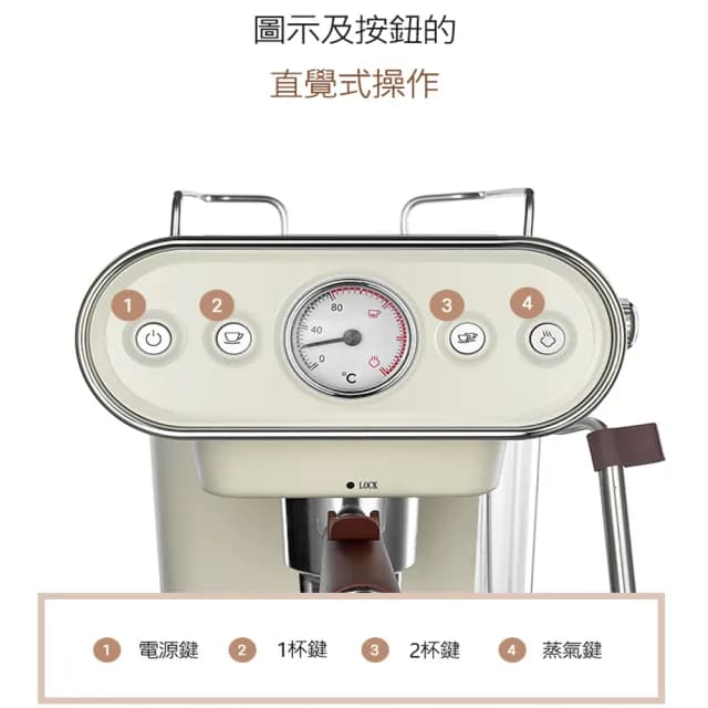【Osner 韓國歐紳】Dmo半自動義式雙膠囊咖啡機(美式/義式/Nespresso & Dolce Gusto 都可以沖！)