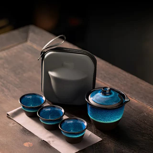 【上手家居】旅行茶具組(茶具/泡茶組/旅行茶具/茶壺組/快客杯)