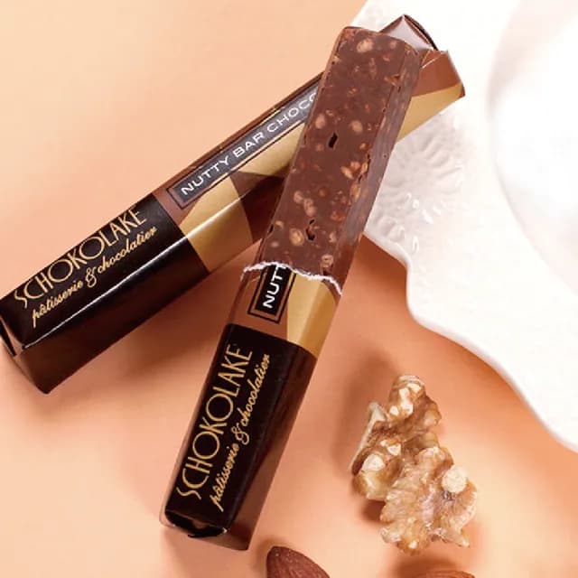 【巧克力雲莊】四季堅果巧克力條10入(頂級牛奶巧克力搭配堅果及米果脆餅)