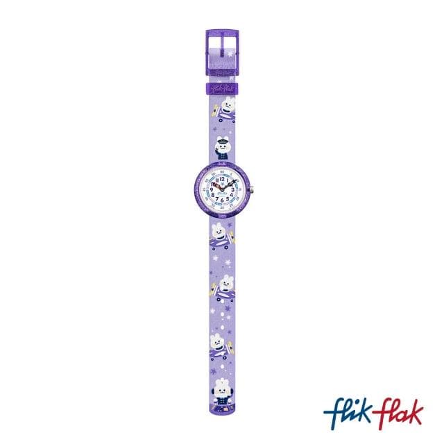 【Flik Flak】兒童錶 CHASING CLOUDS 兒童手錶 兒童禮物 瑞士錶 編織錶帶(31.85mm)