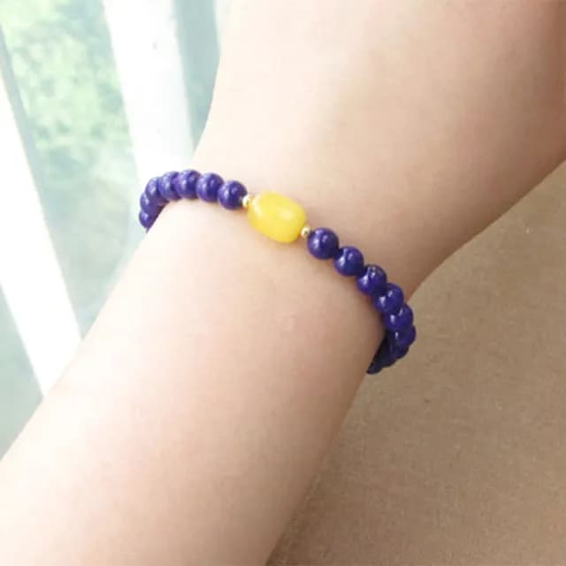 【MoonDy】雙11 手串 佛珠 蜜蠟手鍊 青金石手鍊 血珀手串 辟邪化煞 桶珠手鍊 避邪手鍊 藍色手環