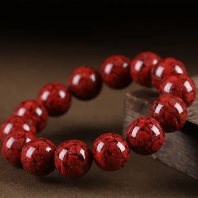 【Penny珮妮】避邪原礦晶體硃砂手鍊10mm(母親節禮物/送女友/送閨蜜/生日禮物/情人節/送男友/父親節)