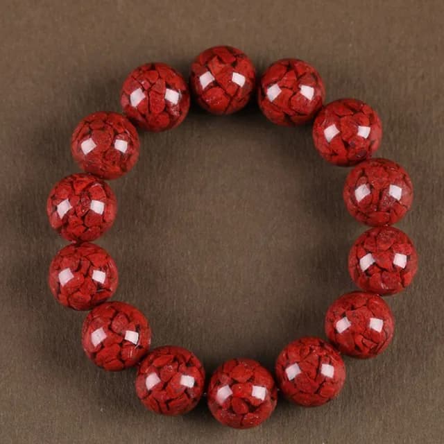 【Penny珮妮】避邪原礦晶體硃砂手鍊10mm(母親節禮物/送女友/送閨蜜/生日禮物/情人節/送男友/父親節)