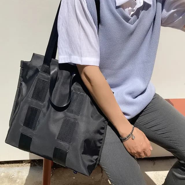 【LEESA】父親節禮物 尼龍包包\托特包\防水包\包包\通勤包\手提包\日系簡約\中性包包\單肩包\購物袋\學生書