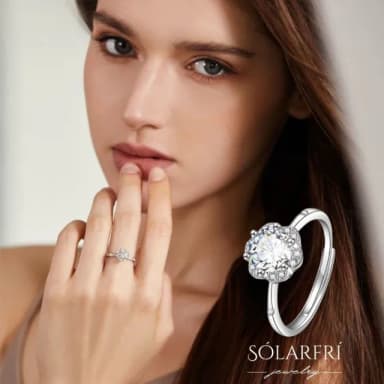 【SOLARFRi】輕奢閃耀戒指｜可調整戒圍大小禮盒包裝(情人女友母親老婆禮物禮盒包裝)
