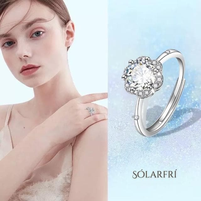 【SOLARFRi】輕奢閃耀戒指｜可調整戒圍大小禮盒包裝(情人女友母親老婆禮物禮盒包裝)