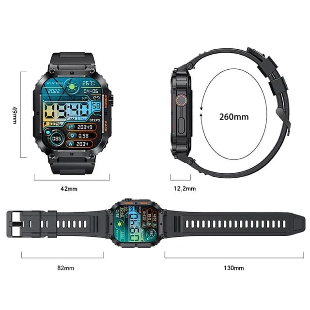 【MIVSEN】K57PRO 智慧型通話手錶(24小時心率血氧  運動手環)