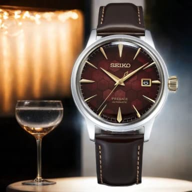 【SEIKO 精工】Presage 石榴蜂蜜 台灣70週年調酒機械錶-40.5mm 母親節 禮物 送禮(SRPL21J1/4R35-01T0R)