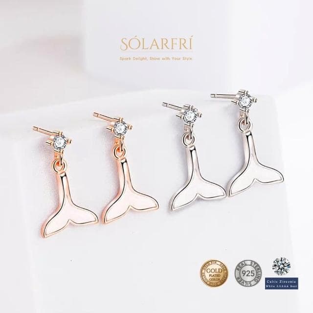 【SOLARFRi】925銀針耳環｜閃耀輕奢小眾款親膚低敏 附品牌禮盒包裝(閨蜜情人女友母親老婆禮物)