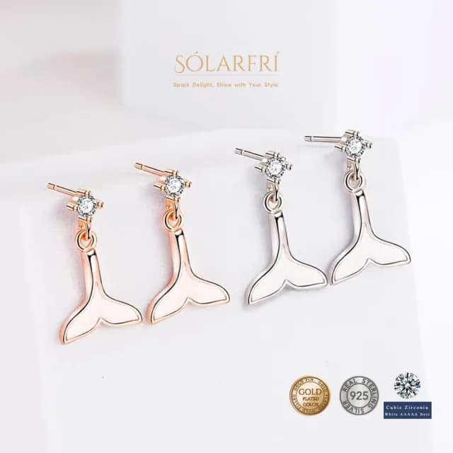 【SOLARFRi】銀針耳環｜閃耀輕奢小眾款親膚低敏 附品牌禮盒包裝(閨蜜情人女友母親老婆禮物)
