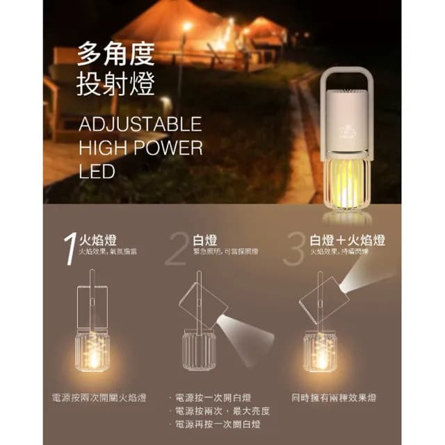 【PURE LIFE】火焰神燈藍牙音響-送專屬保護套(獨家沙色)