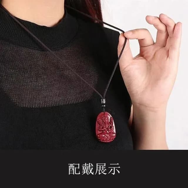【Penny珮妮】生肖龍蛇守護神普賢菩薩硃砂項鍊吊墜(母親節/送女友/送閨蜜/生日禮物/送男友/父親節)