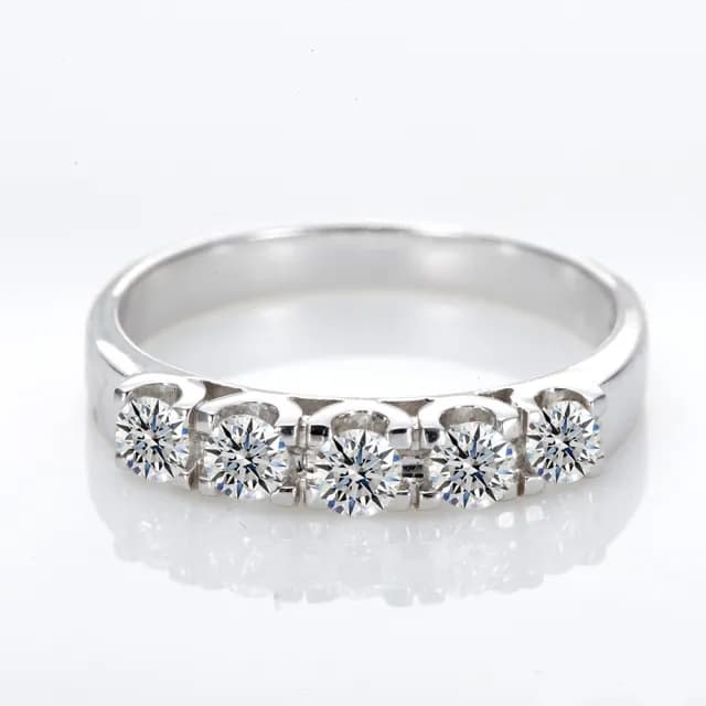 【DOLLY】0.50克拉 天然鑽石F/VS2 14K金戒指(母親節 長輩送禮 交換禮物首選)