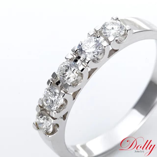 【DOLLY】0.50克拉 天然鑽石 F/VS2 14K金鑽石戒指(母親節 長輩送禮 交換禮物首選)