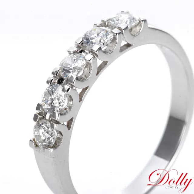 【DOLLY】0.50克拉 天然鑽石F/VS2 14K金戒指(母親節 長輩送禮 交換禮物首選)