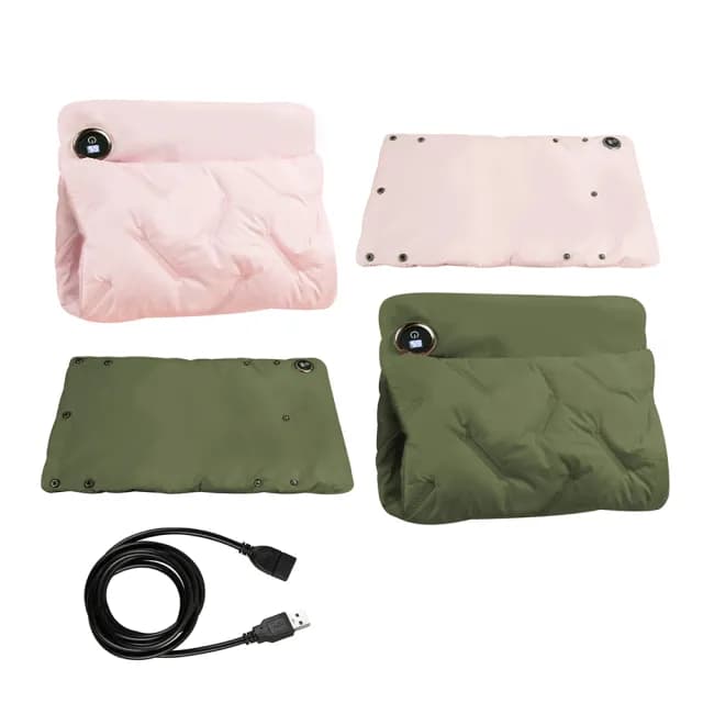 【aibo】USB三段溫控羽絨暖手袋(暖腰/暖宮/暖背/暖腳)