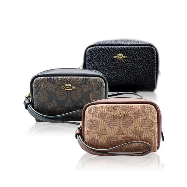 【COACH】迷你手掛式零錢包/手拿包/手腕包(多色/任選)