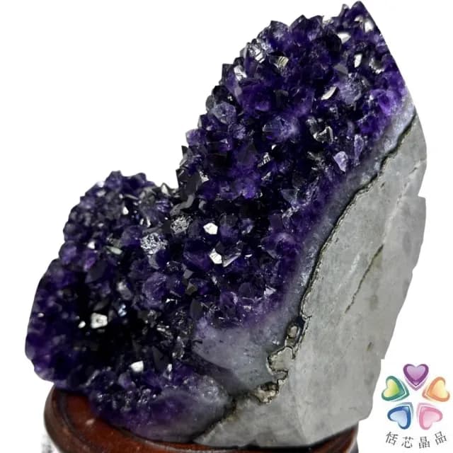 【恬芯晶品】M4頂級烏拉圭帝王紫水晶開運招財(辦公室消磁淨化風水財運財位招貴人紫晶鎮禮物補財庫)