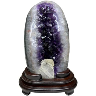 【恬芯晶品】PJ51烏拉圭方解石水晶開運外來財(紫水晶消磁淨化財運財位招財招貴人紫晶鎮新年禮物新春)