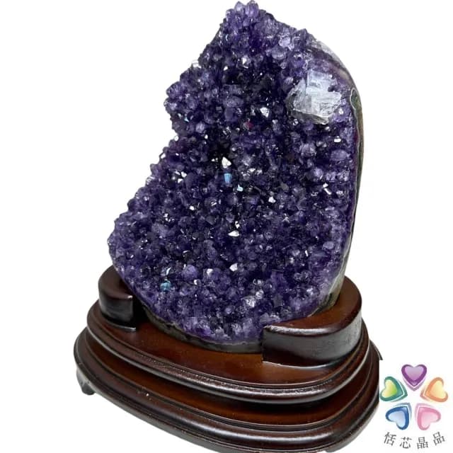 【恬芯晶品】PJ55烏拉圭方解石水晶開運外來財(紫水晶消磁淨化財運財位招財招貴人紫晶鎮新年禮物新春)