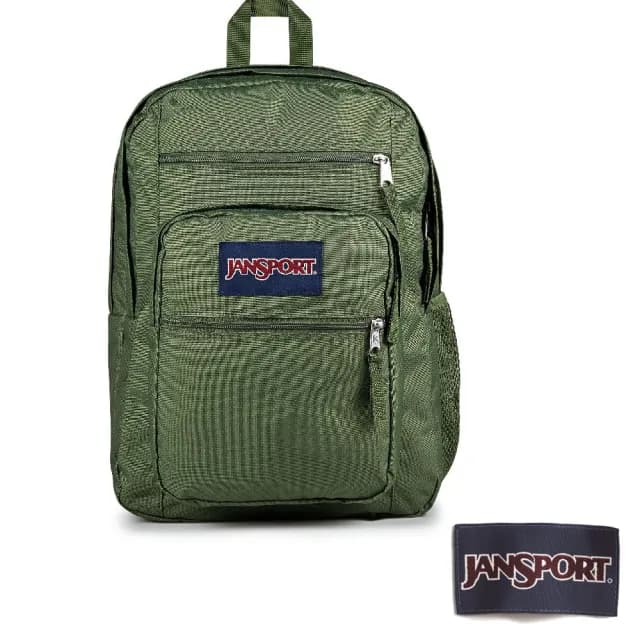 【JANSPORT】情人節禮物 BIG STUDENT 大容量背包 軍綠色(JS0A47JKKM1)