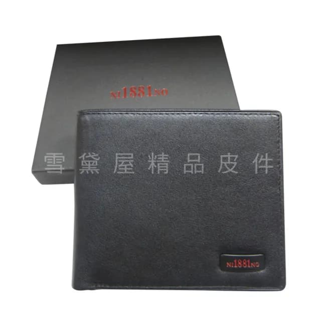 【SNOW.bagshop】情人節禮物 真皮包包  短夾專櫃男仕短夾(100%進口牛皮標準尺寸固定型證件夾附品牌禮盒)
