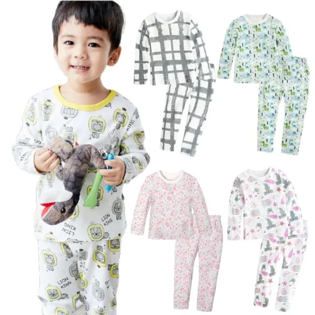 【Baby 童衣】兒童套裝 居家服 兒童長袖純棉套裝 70119(童裝睡衣)