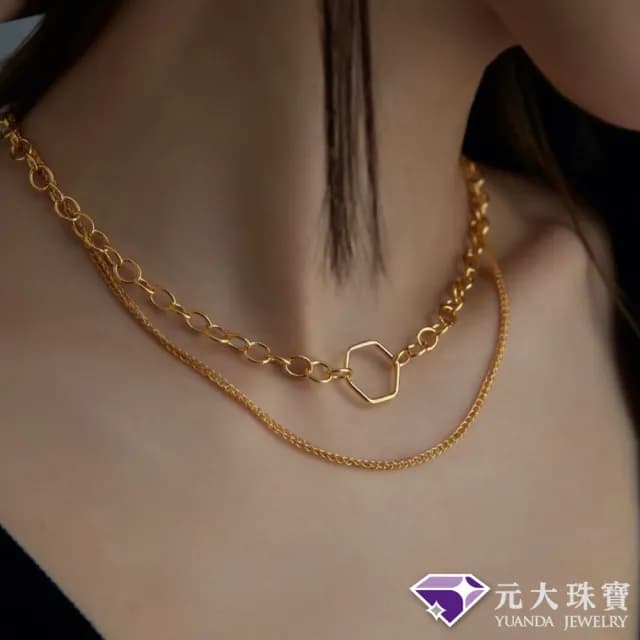 【元大珠寶】黃金項鍊純金9999完美永恆(7.34錢正負5厘)