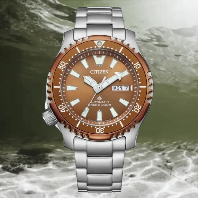 【CITIZEN 星辰】PROMASTER 鋼鐵河豚 潛水機械錶 男錶 畢業禮物 送禮 推薦(NY0164-65X)