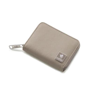【PORTER INTERNATIONAL】復古品味MORI零錢包(暖深灰)