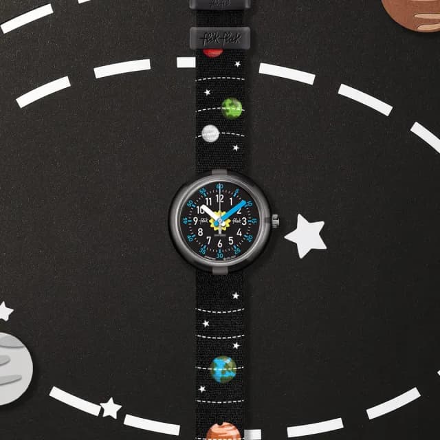 【Flik Flak】兒童手錶 SOLAR SYSTEM /兒童禮物/安全防水/瑞士製造 FPNP097(31.85mm)