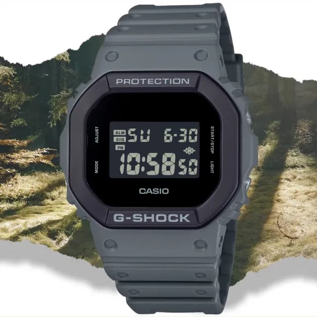 【CASIO 卡西歐】G-SHOCK 街頭時尚 方形電子腕錶 父親節 禮物  送禮 推薦(DW-5610UU-8)