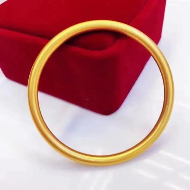 【Penny珮妮】古法傳承沙金手鐲3mm3尺寸可選(母親節禮物/交換禮物/送女友/生日禮物/情人節)