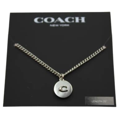 【COACH】經典簡約 C LOGO 項鍊/墜鍊 鍊長約50cm