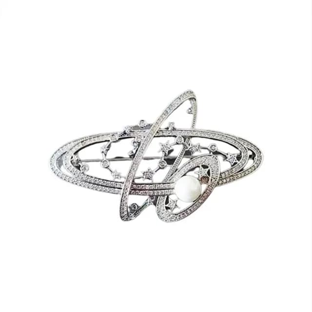 【Penny珮妮】星球宇宙星星珍珠鑲嵌胸針吊墜兩用(母親節禮物/交換禮物/送女友/送閨蜜/生日禮物/情人節)