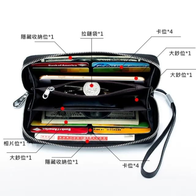 【希賽德】RFID牛皮長夾錢包 真皮皮夾 女皮夾 長夾包 錢包女長夾 拉鍊長夾女 女用長皮夾(拉鏈女長皮夾)