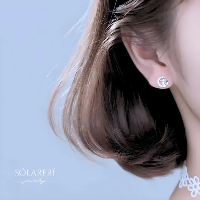 【SOLARFRi】銀針耳環｜閃耀輕奢小眾款親膚低敏 附品牌禮盒包裝(閨蜜情人女友母親老婆禮物)
