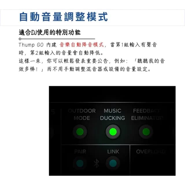 【Mackie】Thump GO 8吋充電式藍芽PA喇叭系統／專業無懈可擊(藍芽喇叭 音響 Mixer 街頭演出 直播)