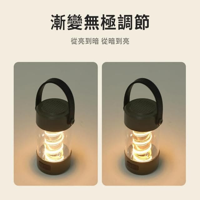 【AMKE】戶外防水露營氛圍燈 無線藍牙喇叭 USB充電式高音質便攜小音響 智能降噪 低音炮(交換禮物)