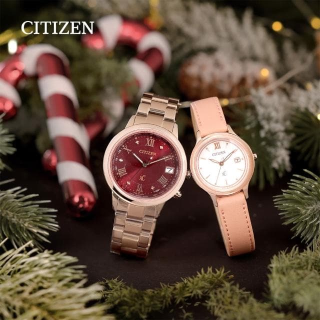 【CITIZEN 星辰】XC 聖誕節推薦 水耀光 亞洲限定光動能米蘭帶女錶 母親節 禮物 送禮(EW2635-62A)