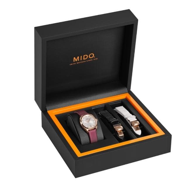 【MIDO 美度】雋永系列 特別版真鑽機械套錶 母親節 禮物 推薦(M0243073711600)